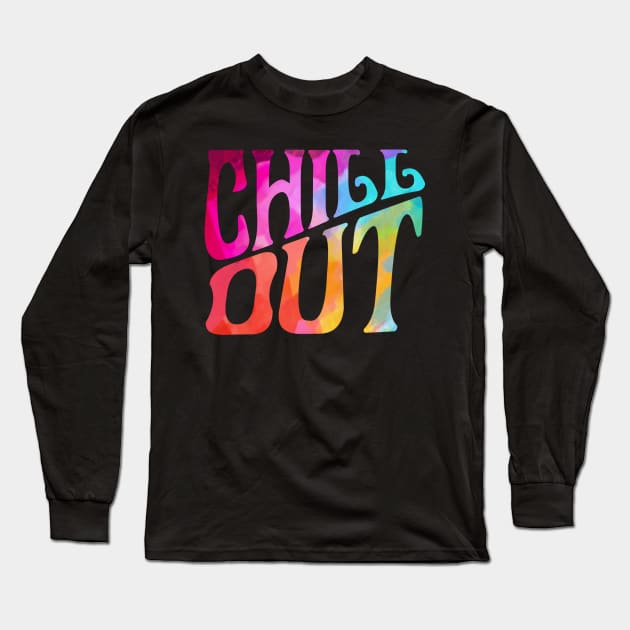 Rainbow Chill Out Long Sleeve T-Shirt by lolosenese